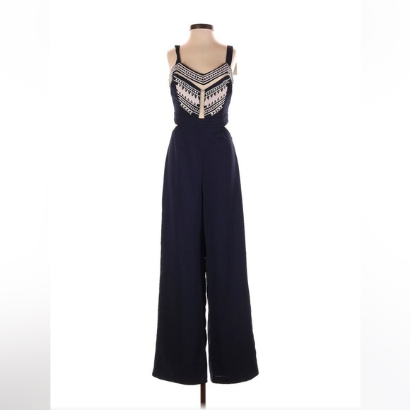 Navy Jumpsuit​​ - Picture 1 of 7